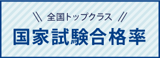 全国トップクラス 国家試験合格率